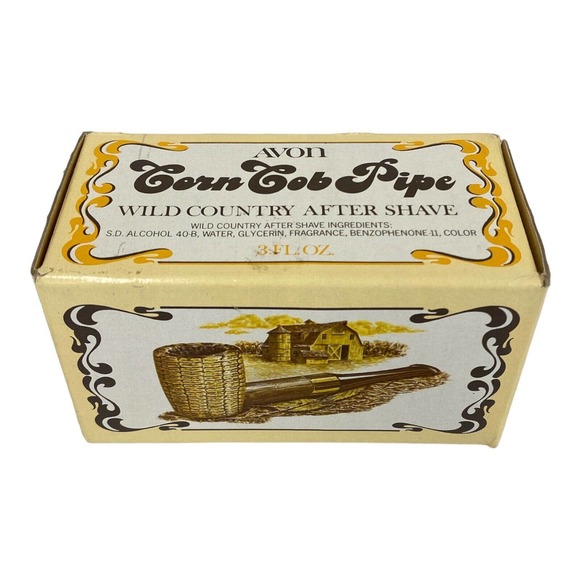 70s Avon Corn Cob Pipe After Shave 3oz - Picture 1 of 5